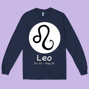 Leo Horoscope Long Sleeve Tee Designed By Bettercallsaul