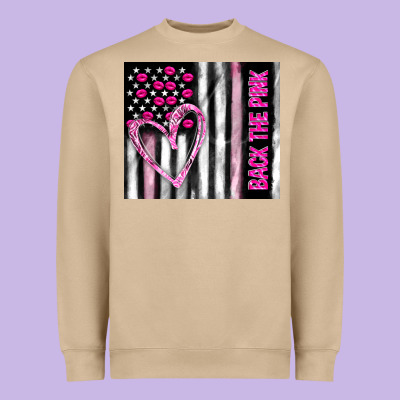Back The Pink Heavyweight Sweatshirt Designed By Tumblerdesignbyshophia
