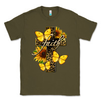 Army Green Western Faith Classic Tee - LillyAllenDesigns