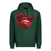Sports Green Kiss me back Valentine's Day Premium Hoodie - FaDigitalArtStudio