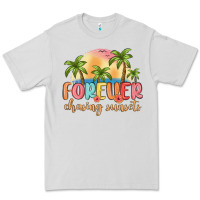 Dove Grey forever chasing sunsets Premium Tee - MaliasSmallBusiness