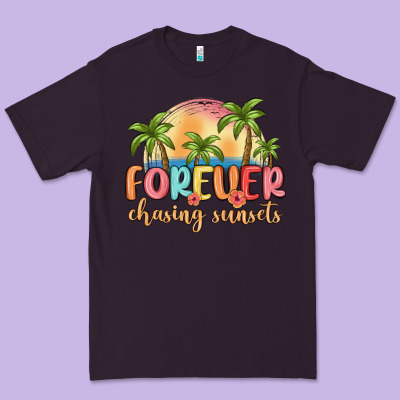 Forever Chasing Sunsets Premium Tee Designed By Maliassmallbusiness