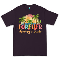 Plum forever chasing sunsets Premium Tee - MaliasSmallBusiness