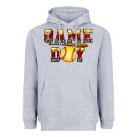Heather Grey game day softball Heavyweight Hoodie - FaDigitalArtStudio