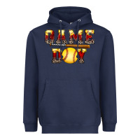 Navy game day softball Heavyweight Hoodie - FaDigitalArtStudio