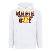 White game day softball Heavyweight Hoodie - FaDigitalArtStudio