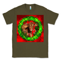 Army Green christmas red angus calf Classic Tee - LillyAllenDesigns