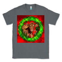 Charcoal Heather christmas red angus calf Classic Tee - LillyAllenDesigns