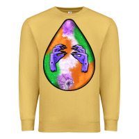 Antique Gold halloween hands teardrop Premium Sweatshirt - BundleAndBundleShop