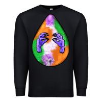 Black halloween hands teardrop Premium Sweatshirt - BundleAndBundleShop