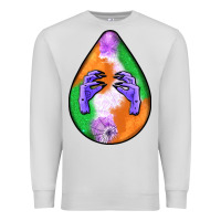 Dove Grey halloween hands teardrop Premium Sweatshirt - BundleAndBundleShop