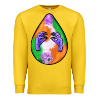 Lemon halloween hands teardrop Premium Sweatshirt - BundleAndBundleShop