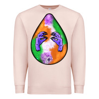Pale Pink halloween hands teardrop Premium Sweatshirt - BundleAndBundleShop