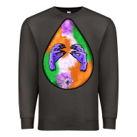 Smoke halloween hands teardrop Premium Sweatshirt - BundleAndBundleShop