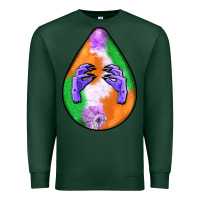 Sports Green halloween hands teardrop Premium Sweatshirt - BundleAndBundleShop