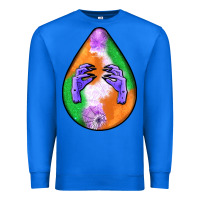 True Royal halloween hands teardrop Premium Sweatshirt - BundleAndBundleShop