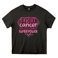 Asphalt i fight cancer whats your super power Heavy Core Tee - MaliasSmallBusiness