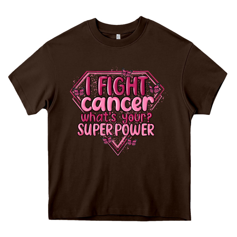 I Fight Cancer Whats Your Super Power Heavy Core Tee by MaliasSmallBusiness | Teevron
