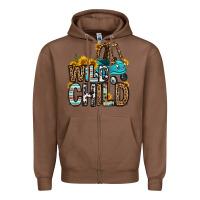 Chestnut wild child kids car Zipper Hoodie - OliviaCreatesArt