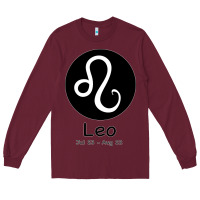 Burgundy Leo Horoscope Long Sleeve Tee - Bettercallsaul