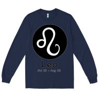 Navy Leo Horoscope Long Sleeve Tee - Bettercallsaul