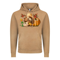 Vintage Camel Fall Squirrel Vintage Hoodie - LillyAllenDesigns