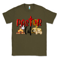 Army Green Pastor Life Classic Tee - LillyAllenDesigns
