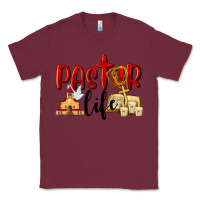 Burgundy Pastor Life Classic Tee - LillyAllenDesigns