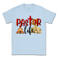Dusty Blue Pastor Life Classic Tee - LillyAllenDesigns
