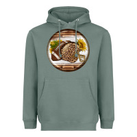 Sage american football round earrings Heavyweight Hoodie - BundleAndBundleShop
