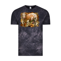 Cloud Black western simmental bull Vintage Tee - LillyAllenDesigns