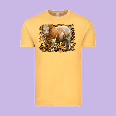 Western Simmental Bull Vintage Tee Designed By Lillyallendesigns