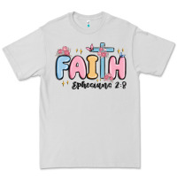 Dove Grey faith ephesians 2 8 Premium Tee - MaliasSmallBusiness