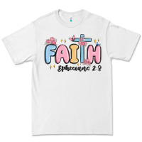 White faith ephesians 2 8 Premium Tee - MaliasSmallBusiness