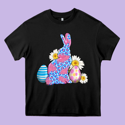 Easter Bunny Wıth Easter Eggs Heavy Core Tee Designed By Adodesignshop