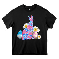 Black easter bunny wıth easter eggs Heavy Core Tee - AdoDesignShop