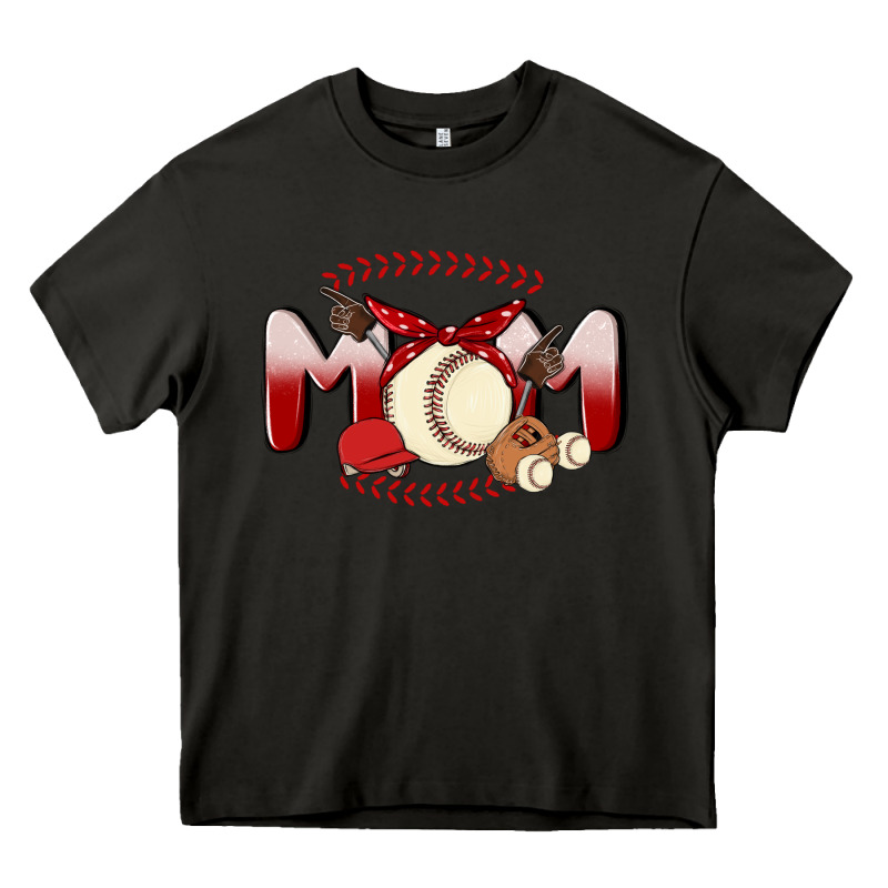 Baseball Mom Heavy Core Tee by MaliasSmallBusiness | Teevron