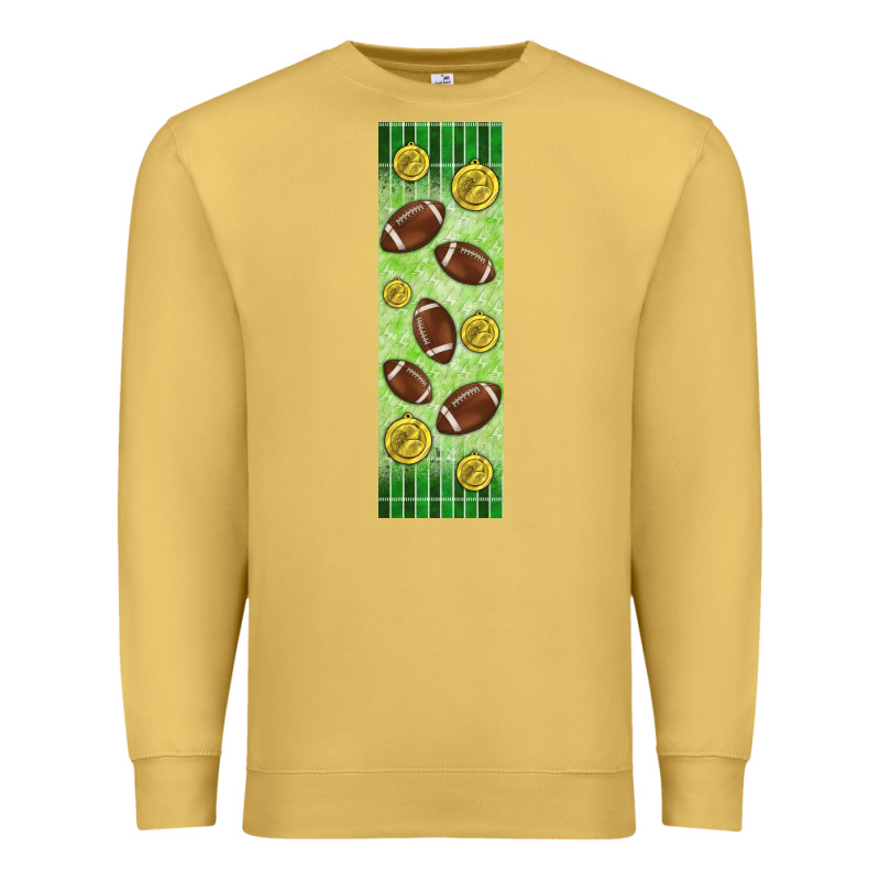 American Football With Lightning Bolt  Pen Wrap Premium Sweatshirt by BundleAndBundleShop | Teevron
