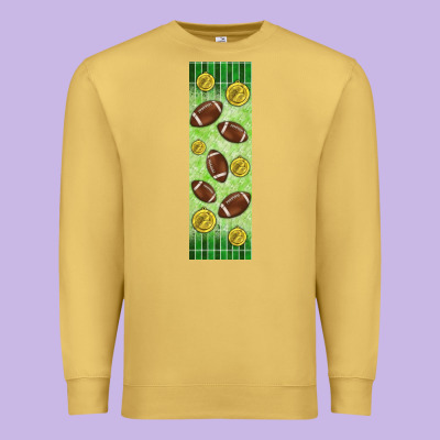 American Football With Lightning Bolt  Pen Wrap Premium Sweatshirt Designed By Bundleandbundleshop