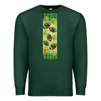 Sports Green american football with lightning bolt  pen wrap Premium Sweatshirt - BundleAndBundleShop