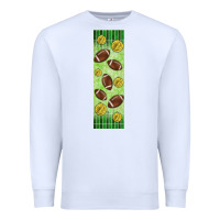 White american football with lightning bolt  pen wrap Premium Sweatshirt - BundleAndBundleShop