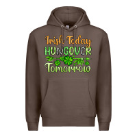 Coffee St. Patrick's Irish today hungover tomorrow Premium Hoodie - OliviaCreatesArt