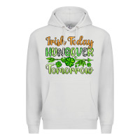 Dove Grey St. Patrick's Irish today hungover tomorrow Premium Hoodie - OliviaCreatesArt