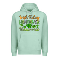 Seafoam St. Patrick's Irish today hungover tomorrow Premium Hoodie - OliviaCreatesArt