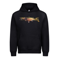 Black Steelhead Trout Urban Hoodie - LillyAllenDesigns