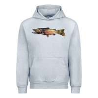 Heather Grey Steelhead Trout Urban Hoodie - LillyAllenDesigns