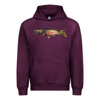 Mauve Wine Steelhead Trout Urban Hoodie - LillyAllenDesigns