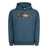 Pigment Midnight Navy Steelhead Trout Urban Hoodie - LillyAllenDesigns