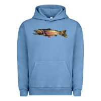 Pigment Pebble Blue Steelhead Trout Urban Hoodie - LillyAllenDesigns
