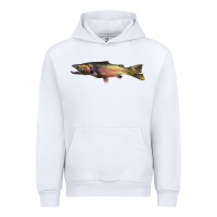 White Steelhead Trout Urban Hoodie - LillyAllenDesigns